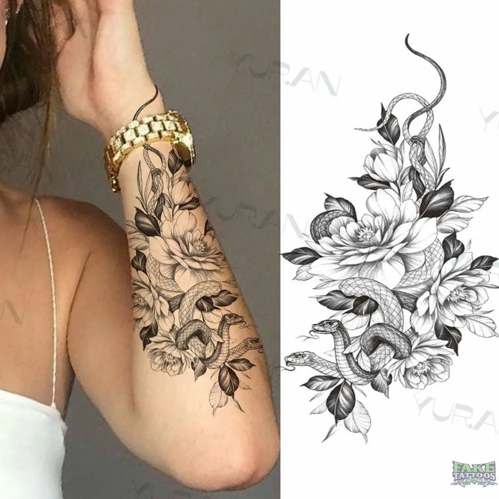 Realistic Peony Rose Flower Transfer Tattoo Watercolor Lavender Temporary  Tatto Sticker Body Art Flash Tatoo Wrist Arm Men Women - AliExpress