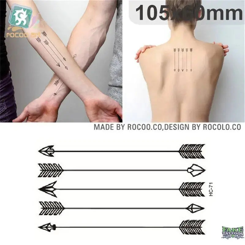 Body Art Sex waterproof temporary tattoos for men and women individuality 3d Barcode design tattoo sticker Wholesale HC1077