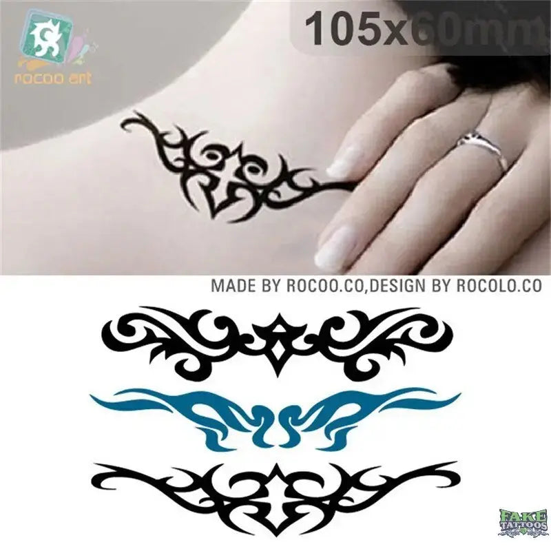 Body Art Sex waterproof temporary tattoos for men and women individuality 3d Barcode design tattoo sticker Wholesale HC1077