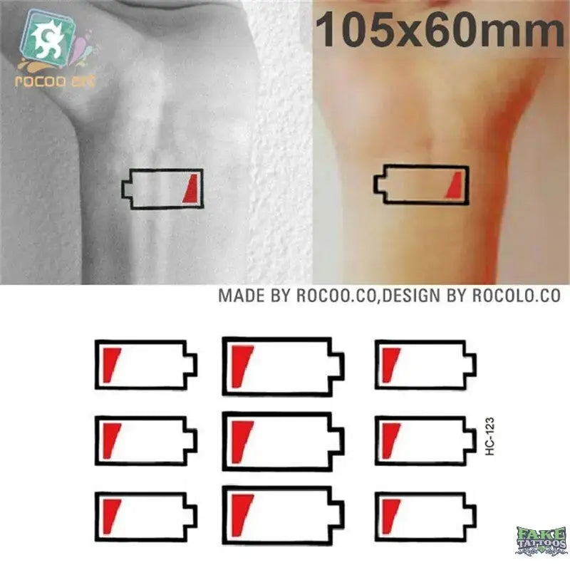 Body Art Sex waterproof temporary tattoos for men and women individuality 3d Barcode design tattoo sticker Wholesale HC1077