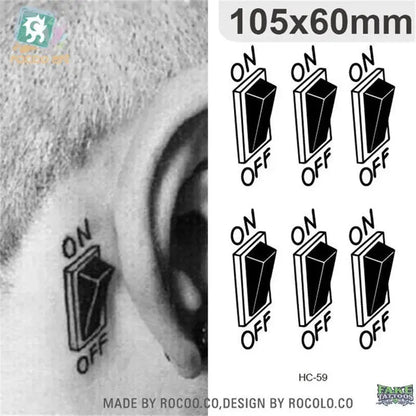 Body Art Sex waterproof temporary tattoos for men and women individuality 3d Barcode design tattoo sticker Wholesale HC1077