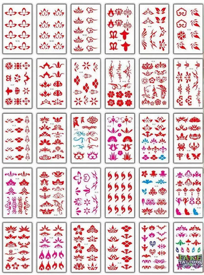 Chinese words temporary tattoos small hand finger tattoo sticker men women body art painting fake tatoo set