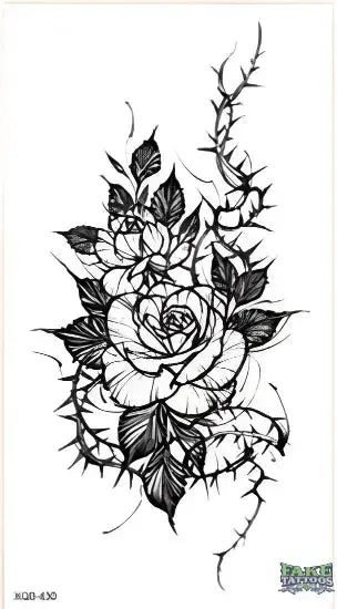 Flower Temporary Tattoo