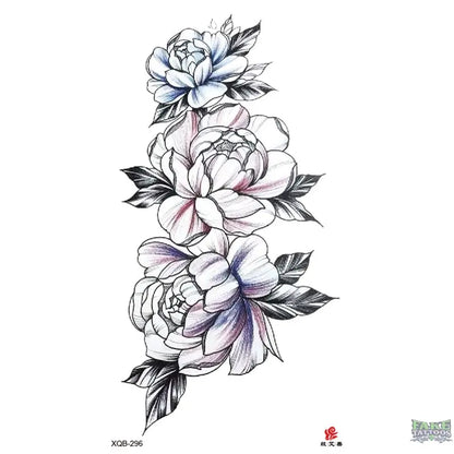 Flowers Temporary Tattoo Fake Tattoo