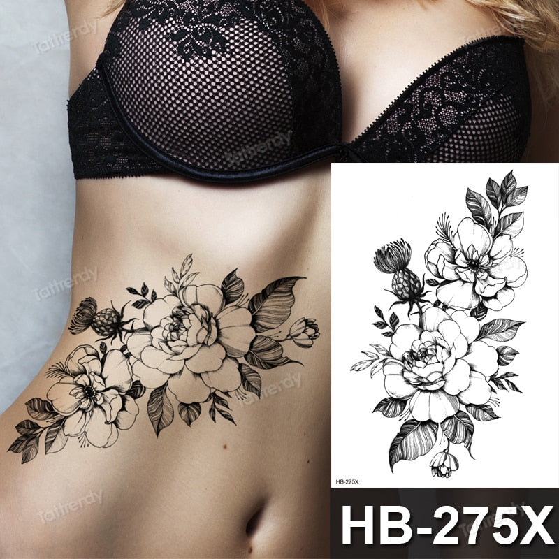 1PC Waterproof Temporary Tattoo Sticker Flower Tattoo | SHEIN USA