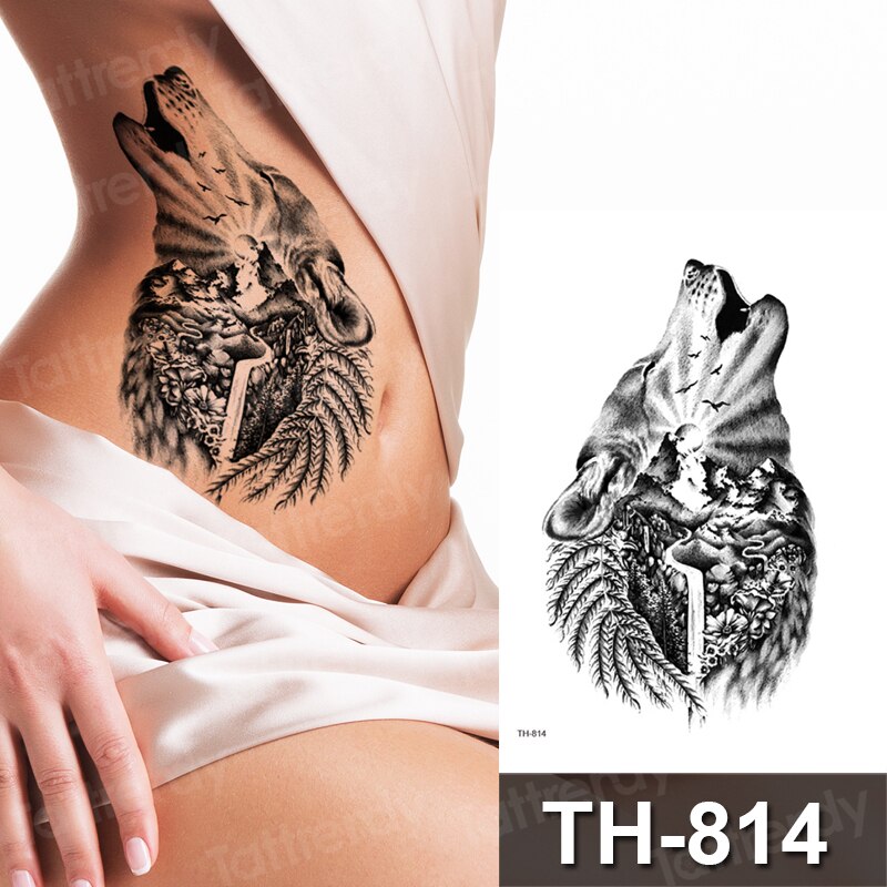 Waterproof Temporary Tattoo Sticker Dragon Lion Tiger Wolf Water Transfer  Tattoo Women Men Arm Body Art Fake Tattoos Keep 15 Days Tattoo Stickers |  Lazada.vn