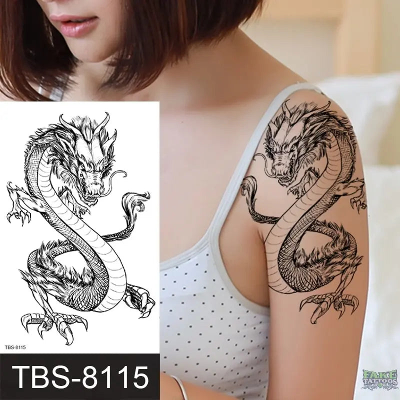 Japanese Geisha Temporary Tattoo Dark Moon Girl Waterproof Tattoo Sticker Sexy Body Art Tattoo for Women Girls Beauty Decal