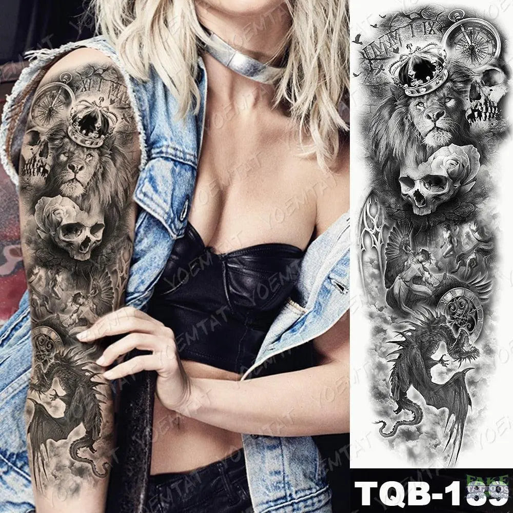 Waterproof Temporary Arm Tattoo Full Arm Stickers With 25 Designs Large  Size Fake Sleeve For Men, Women, And Girls #288345 231018 From Guan06,  $6.69 | DHgate.Com