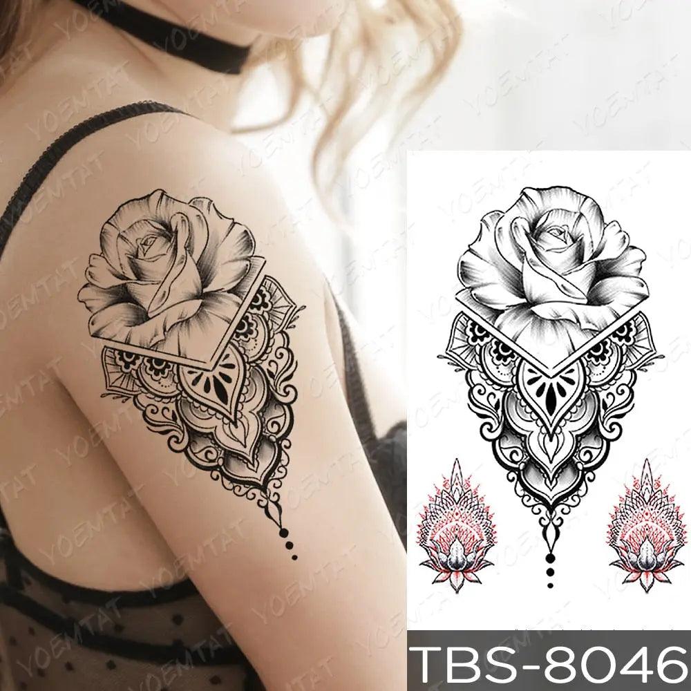 Blue & Purple Diamond Temporary Tattoo Set | Tattoo Icon – TattooIcon