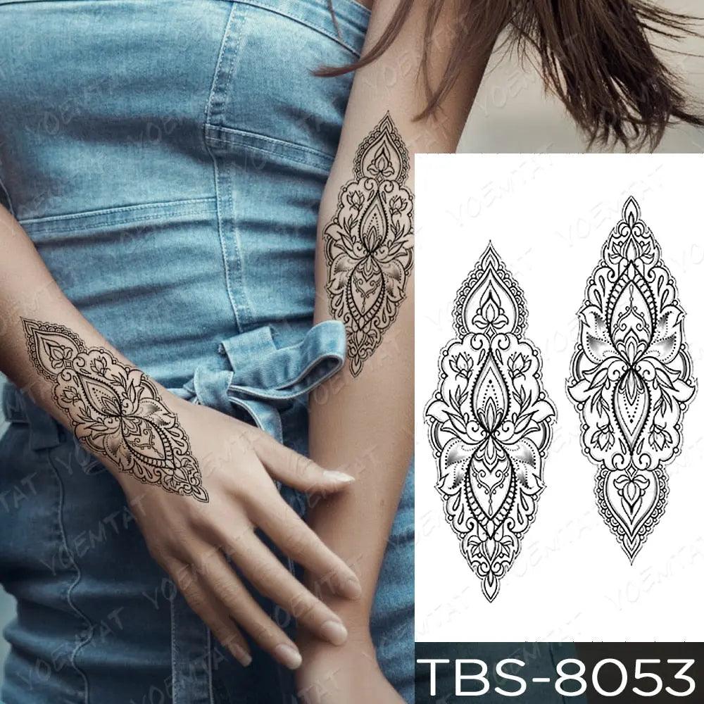 Buy Instant Download Tattoo Design Sunflower and Mandala Tattoo Printable  Stencil Template Online in India - Etsy