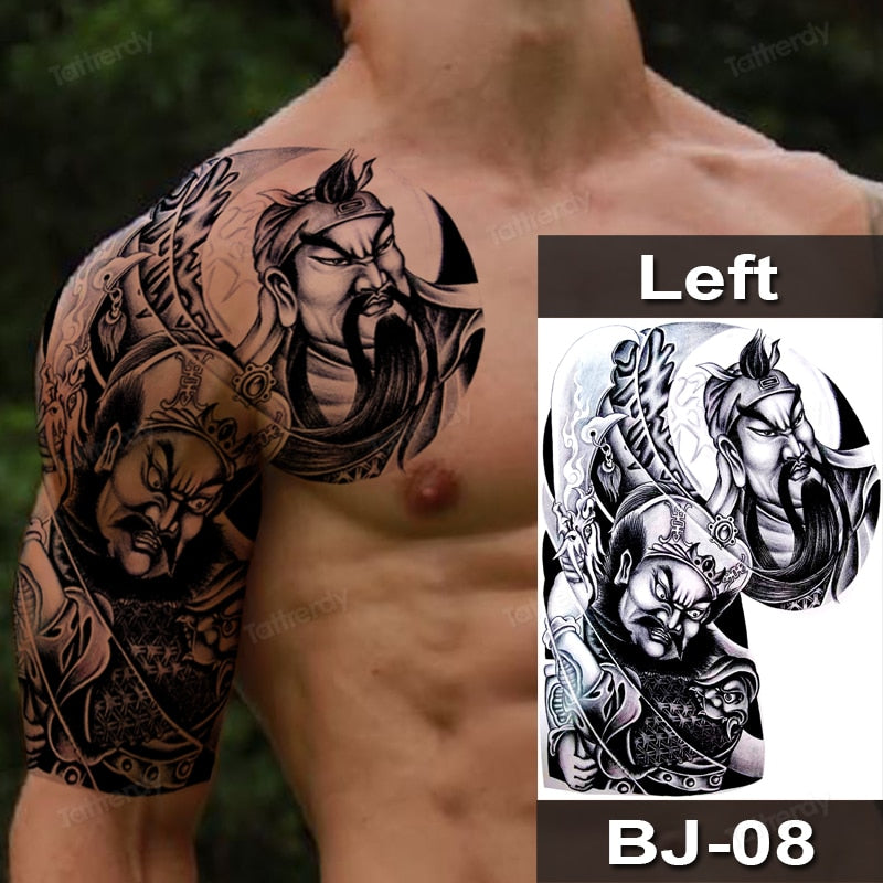 Waterproof Black Full Back Wings Temporary Tattoo Sticker Set For Men Lion,  King, And Dragon Designs Sexy Body Art For Boys X0724 From Konig_albert,  $11.43 | DHgate.Com