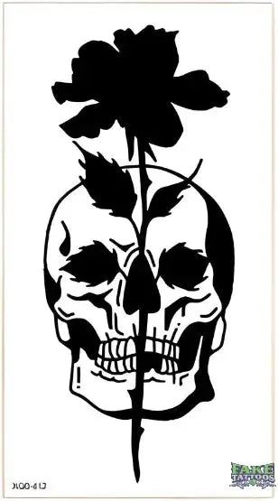 Skull Temporary Tattoo