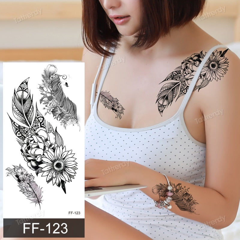 Henna Hand Drawn Totem Transfer Sticker Waterproof Temporary Sleeve Tattoos  Female For Women And Men Mandala Mehndi Lotus Lace Line Body Art Fake Tatto  From Soapsane, $8.13 | DHgate.Com