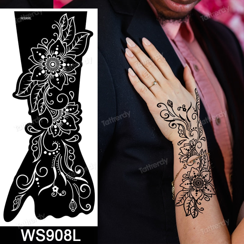 Other Permanent Makeup Supply Lot Henna Tattoo Stencils For Body Painting  Mehndi Indian Template Flower Hand Glitter Airbrush Stencil 230925 From  Fan04, $9.5 | DHgate.Com
