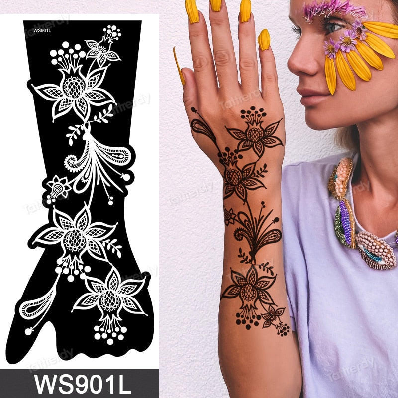 Single Henna Stencil Design, Henna Stencils, Tattoo, Tattoo Flash, Tattoo  Print, Tatting, Temporary Tattoo, Body Art, Tattoo Stickers, - Etsy