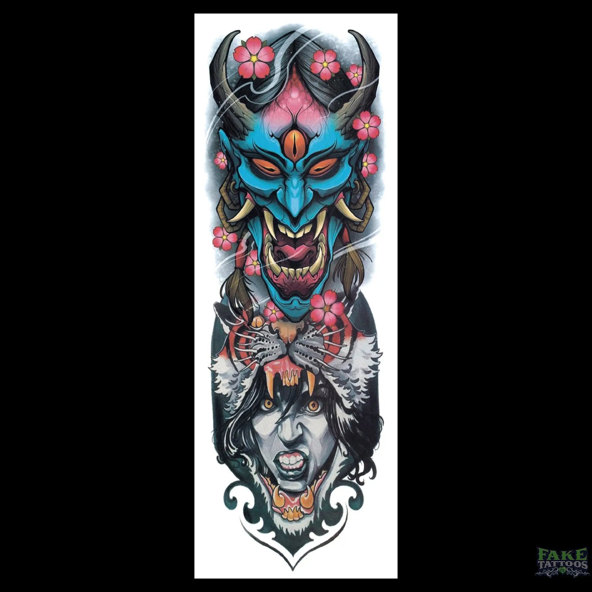 Large Full Arm Temporary Tattoo Sticker Waterproof, Realistic Skull Design,  Old School Style Fake Tattoos For Men And Women From Fashion_show2017,  $0.86 | DHgate.Com