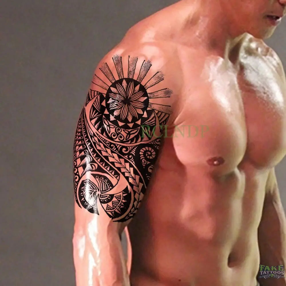 Waterproof Temporary Tattoo Sticker Fake Tatoo Half Sleeve Leg Arm Men  Women ต | eBay