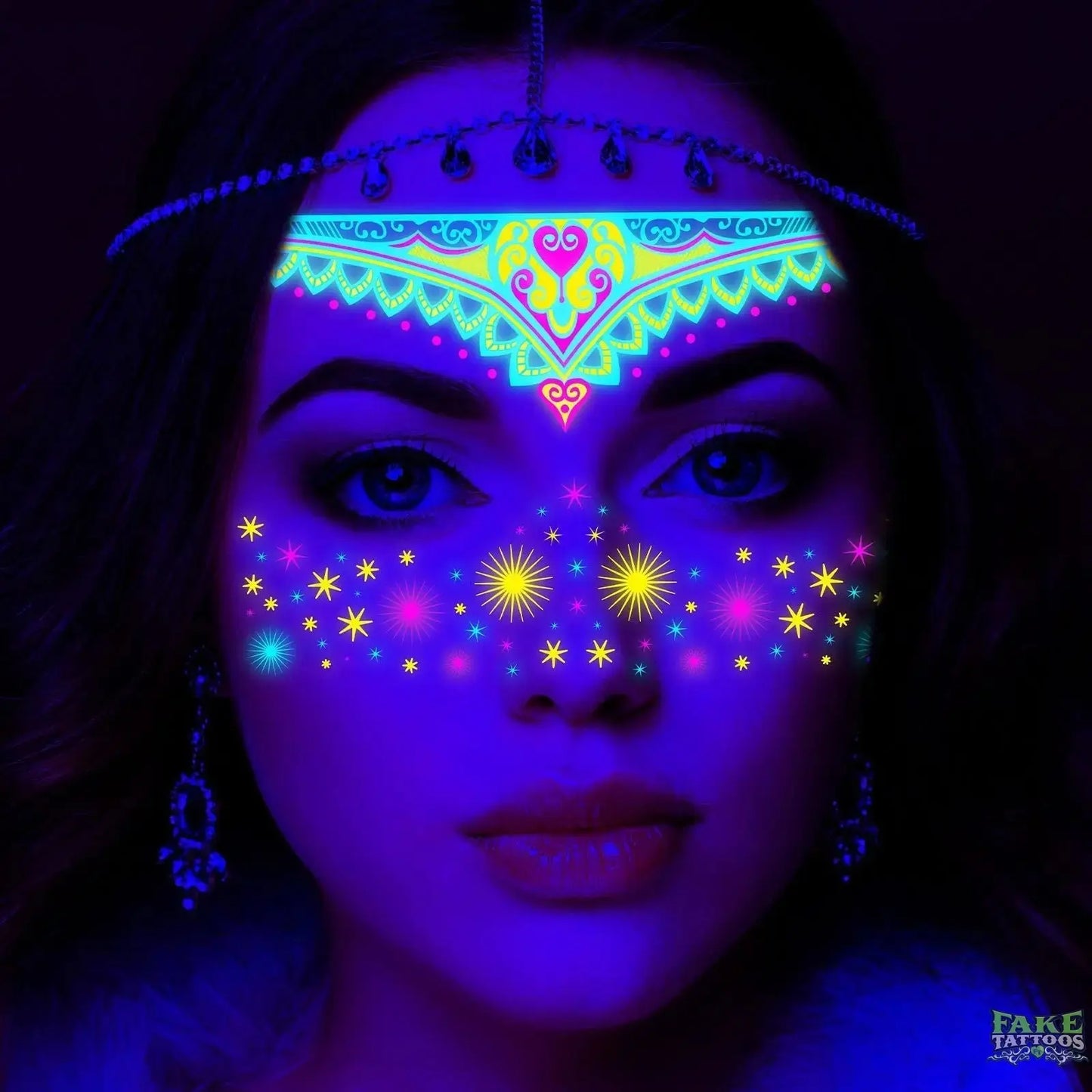 Waterproof UV Light Temporary Tattoos