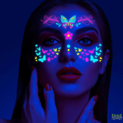 Waterproof UV Light Temporary Tattoos