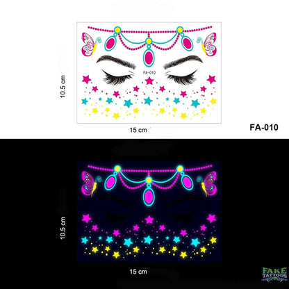 Waterproof UV Light Temporary Tattoos