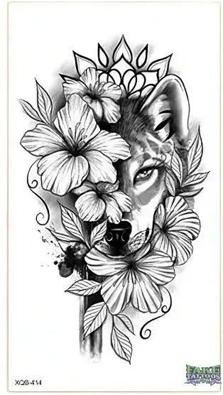 Wolf Temporary Tattoo