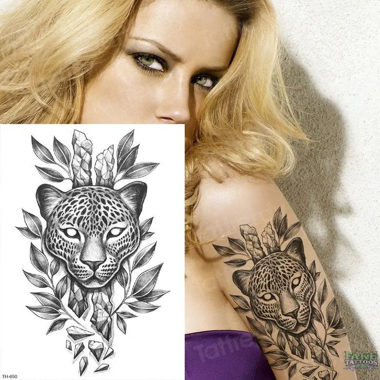Black leopard on the shoulder. Style: Black and Gray. Color: Black. Tags:  Nice | Panther tattoo, Black panther tattoo, Leopard tattoos