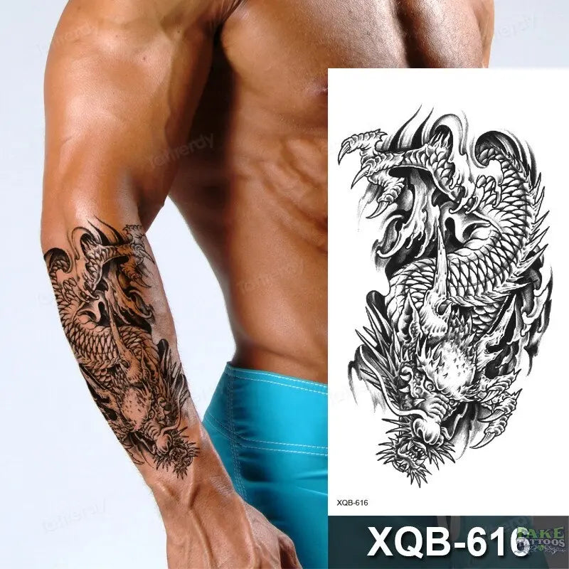 women temporary tattoo stickers black henna lace mandala flower butterfly waist tattoo water transfer sexy body art fake tattoos