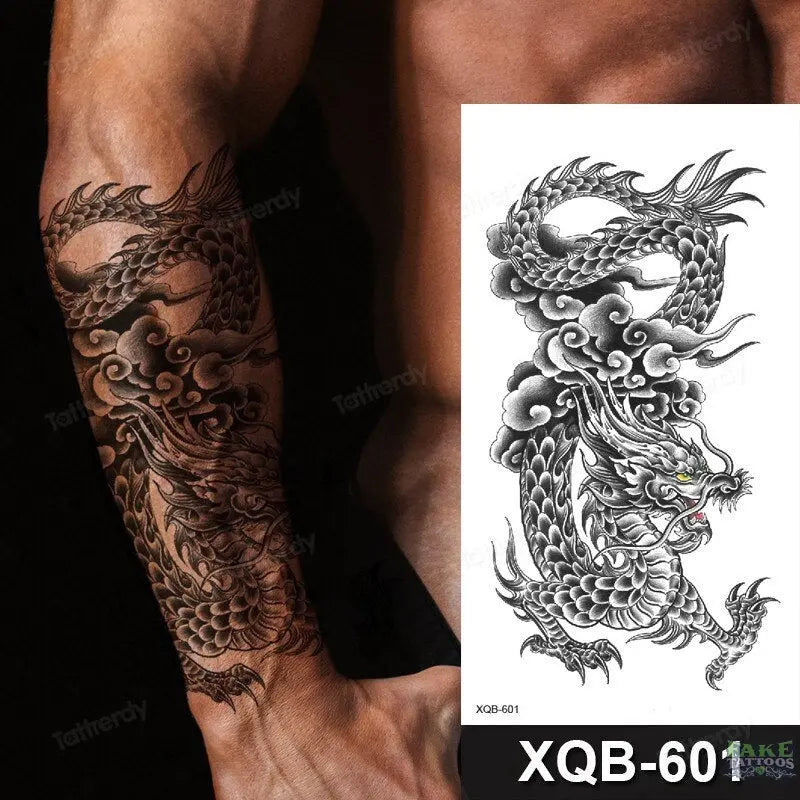 women temporary tattoo stickers black henna lace mandala flower butterfly waist tattoo water transfer sexy body art fake tattoos