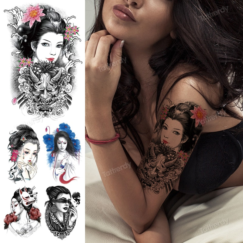 Back Piece Tattoos With Japanese Tattoo Designs Especially Geisha Tattoo  With Image Back Piece Japanese Geisha Tattoo For Women Tattoos Picture  Gallery | Art of Tattoos Gallery